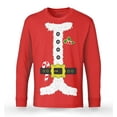 thumbnail image 1 of S4E Men's Santa Suit Elf Christmas Holiday Costume Long Sleeve ShirtXX-Large Red, 1 of 4