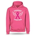 thumbnail image 1 of S4E Men's Stronger Together Breast Cancer Hoodie Sweatshirts Large Heliconia Pink, 1 of 4