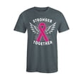 thumbnail image 1 of S4E Men's Stronger Together Breast Cancer T-Shirt Large Dark Heather, 1 of 4