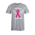 thumbnail image 1 of S4E Men's Stronger Together Breast Cancer T-Shirt XXXXX-Large Sports Grey, 1 of 4