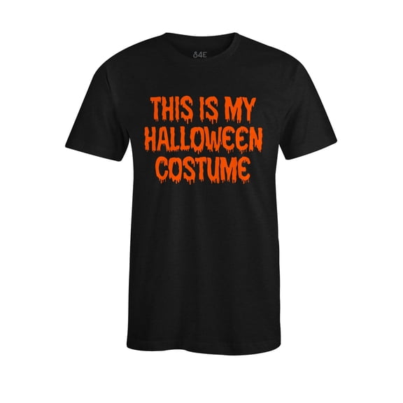 S4E Men's This Is My Halloween Costume Easy Simple Last Minute Funny Costume T-Shirt Small Black