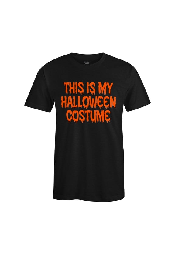 Men's This Is My Halloween Costume Easy Simple Last Minute Funny Costume T-Shirt XXXXX-Large Black