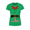 thumbnail image 1 of S4E Women's Elf Christmas Holiday Costume T-Shirt Large Irish Green, 1 of 4