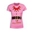 thumbnail image 1 of S4E Women's Elf Christmas Holiday Costume T-Shirt Medium Azalea Pink, 1 of 4