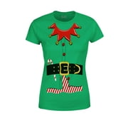 S4E Women's Elf Christmas Holiday Costume T-Shirt XXX-Large Irish Green