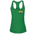 thumbnail image 1 of S4E Women's Gay Rainbow Heart LGBTQ Pride Racerback Slim Fit Large Kelly Green, 1 of 4