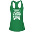 thumbnail image 1 of S4E Women's I Paused My Game to Be Here Racerback Slim Fit Small Kelly Green, 1 of 4