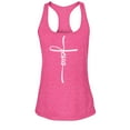 thumbnail image 1 of S4E Women's Jesus Cross Religious Racerback Slim Fit Large Fuchsia, 1 of 4