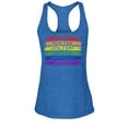 thumbnail image 1 of S4E Women's Pride Flag Life Harmony Spirit Racerback Slim Fit X-Large Royal Blue, 1 of 4