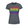 thumbnail image 1 of S4E Women's Pride Flag Life Harmony Spirit T-Shirt Large Dark Heather, 1 of 4