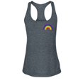 thumbnail image 1 of S4E Women's Rainbow Flag LGBTQ Gay Pride Racerback Slim Fit X-Large Charcoal, 1 of 4