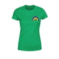 thumbnail image 1 of S4E Women's Rainbow Flag LGBTQ Gay Pride T-Shirt Medium Irish Green, 1 of 4