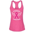 thumbnail image 1 of S4E Women's Stronger Together Breast Cancer Racerback Slim Fit Medium Fuchsia, 1 of 4