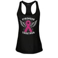 thumbnail image 1 of S4E Women's Stronger Together Breast Cancer Racerback Slim Fit X-Large Black, 1 of 4