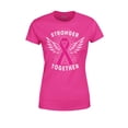 thumbnail image 1 of S4E Women's Stronger Together Breast Cancer T-Shirt XXX-Large Heliconia Pink, 1 of 4