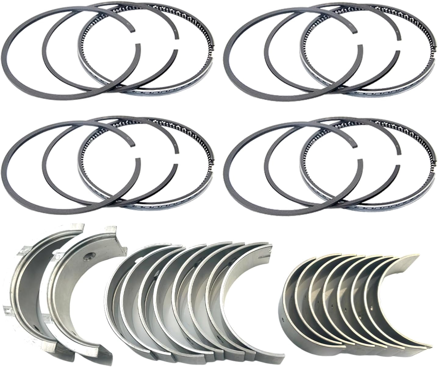 S4S Bearing Kit + Piston Rings For Mitsubishi S4S S4SD S4S-IDI Engine ...