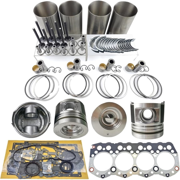S4S Engine Overhaul Rebuild Kit Piston Combustion Chamber 53mm For Mitsubishi S4S S4S-DI S4S-D S4S-IDI Engine For MGP45SE MGP45E Generator F18B F18C Forklifts 314-9959 3149959
