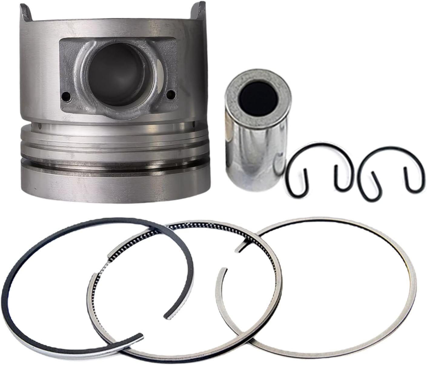 S4S Piston + Piston Rings Piston Combustion Chamber 55mm For Mitsubishi ...