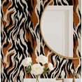thumbnail image 1 of S4Sassy Animal Print Wallpaper - Removable Walls Covering, 25" x 60" Self-Adhesive Vinyl Wall Paper, Decorative Wallwrap, Easy DIY Walls Covering For Bedroom, Living Room, Living Spaces - Brown, 1 of 9