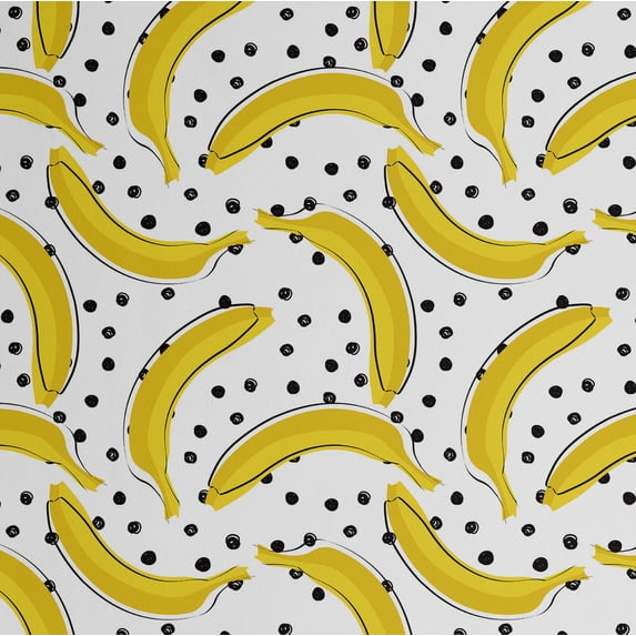 S4Sassy Banana Print Wallpaper - Yellow Wall Covering, 25" X 60" Self-Adhesive Vinyl Walls Paper, Wallwrap, Easy Diy Walls Covering For Kids Bedroom, Room Wall Decor, Playroom Wallpaper