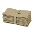 thumbnail image 1 of S4Sassy Beige Solid Home Decor 12 Pcs Cotton Napkin Solid Everyday Basic Washable Table Linen, 1 of 1