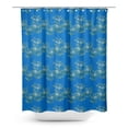 thumbnail image 1 of S4Sassy Blue Mimosa Pudica Leaves Bathroom Decor Shower Waterproof Curtain Drapes Resistant-60 x 84 Inch, 1 of 1