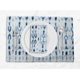 thumbnail image 1 of S4Sassy Blue Shibori Tie-Dye Washable Placemats & Napkins Table Decor Dining Mats, 1 of 3