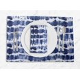thumbnail image 1 of S4Sassy Blue Wave Shibori Washable Printed Dining Reversible Tablemats With Napkins Set, 1 of 3
