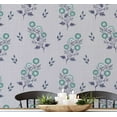 thumbnail image 1 of S4Sassy Botanical Wallpaper - Asian Style Walls Covering, 25 x 120 Self-Adhesive Vinyl Wall Paper, Decorative Wallwrap, Easy DIY Wall Covering For Bedroom, Living Room, Living Spaces - Green, 1 of 9