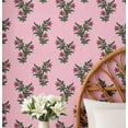 thumbnail image 1 of S4Sassy Buta Design Wallpaper- Asian Style Wall Covering, 25" X 60" Self-Adhesive Textured Vinyl Walls Paper, Decorative Wallwrap, Easy Diy Walls Covering For Bedroom, Living Room- Pink, 1 of 9
