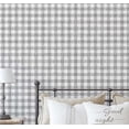 thumbnail image 1 of S4Sassy Checks Wallpaper Gray Walls Covering, 25" x 120" Self-Adhesive Vinyl Wall Paper, Decorative Wallwrap, Easy DIY Wall Covering For Bedroom, Living Room, Living Space, 1 of 8