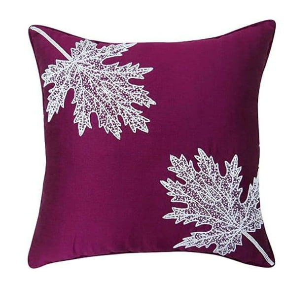 S4Sassy Decor Handcrafted Cushion Cover Pecock Design Square Decorative Dupion Pillow Case Throw 24 x 24