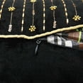 thumbnail image 1 of S4Sassy Decorative Gold Beaded Cushion Cover Pillow Cover Black Velvet Pillow Case 12 x 12, 1 of 5