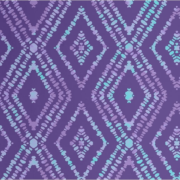 S4Sassy Diamond Ikat Wallpaper - Purple Wall Covering, 25" x 60" Self-Adhesive Textured Vinyl Walls Paper, Wallwrap, Easy DIY Wall Covering For Boho aesthetic wall decor, Living Room, Living Spaces