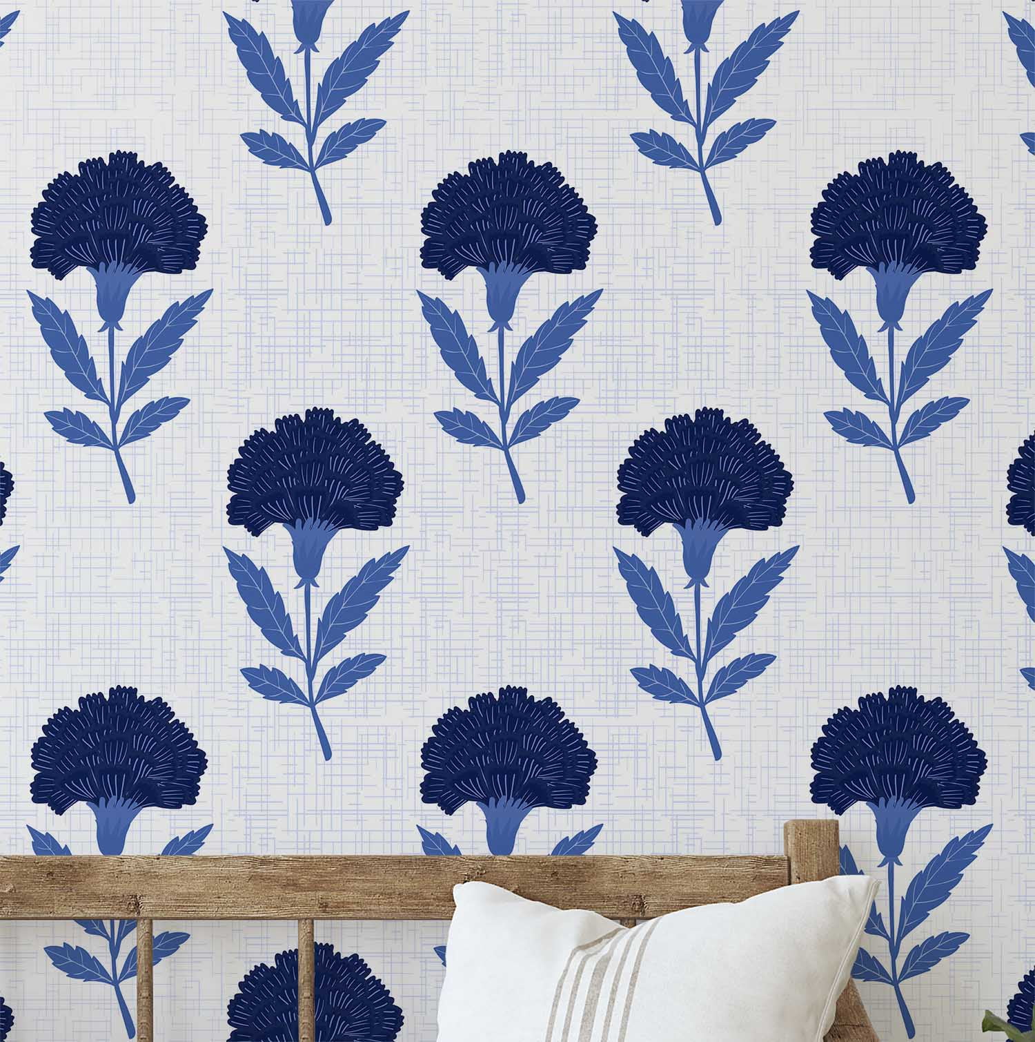 S4Sassy Artigianale Decorativo Cuscino Floreale Federa Piazza