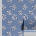 thumbnail image 1 of S4Sassy Hibiscus Flower Wallpaper - Blue Wall Covering, 25" x 60" Self-Adhesive Textured Vinyl Wall Paper, Decorative Walls Wrap, Easy DIY Walls Covering For Bedroom, Living Room, Living Space, 1 of 9