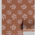 thumbnail image 1 of S4Sassy Hibiscus Flower Wallpaper - Brown Wall Covering, 25" x 120" Self-Adhesive Textured Vinyl Wall Paper, Decorative Walls Wrap, Easy DIY Walls Covering For Bedroom, Living Room, 1 of 9