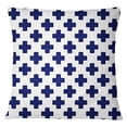 thumbnail image 1 of S4Sassy Home Decorative Pillow Case Geometric Print Blue Throw Sofa Cushion Cover-26 x 26 Inches, 1 of 4