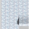 thumbnail image 1 of S4Sassy Mini Floral Vine Wallpaper - Blue Wall Covering, 25" x 240" Self-Adhesive Textured Vinyl Wallpaper, Decorative Wall Wrap, Easy DIY Decor For Bedroom, Living Room, Living Spaces, 1 of 8