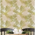 thumbnail image 1 of S4Sassy Modern Abstract Brush Stroke Print Wallpaper- Green Wall Covering, 25" X 60" Self-Adhesive Vinyl Walls Paper, Decorative Wall Wrap, Easy Diy Walls Covering For Bedroom, Cabinets, 1 of 9