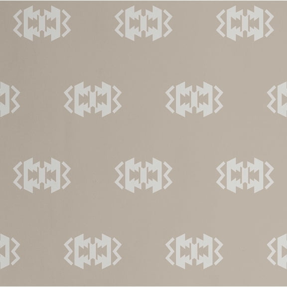 S4Sassy Modern Aztec Diamond Wallpaper - Beige Bohemian Wall Covering, 25" x 60" Self-Adhesive Vinyl Walls Paper, Decorative Wallwrap, Easy DIY Wall Covering For Bedroom, Cabinets