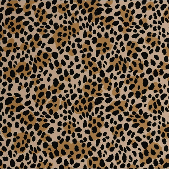 S4Sassy Modern Leopard Print Wallpaper - Brown Wall Covering, 25" X 240" Self-Adhesive Plain Vinyl Wallpaper, Decorative Wallwrap, Easy Diy Wall Covering For Bedroom, Cabinets, Living Spaces