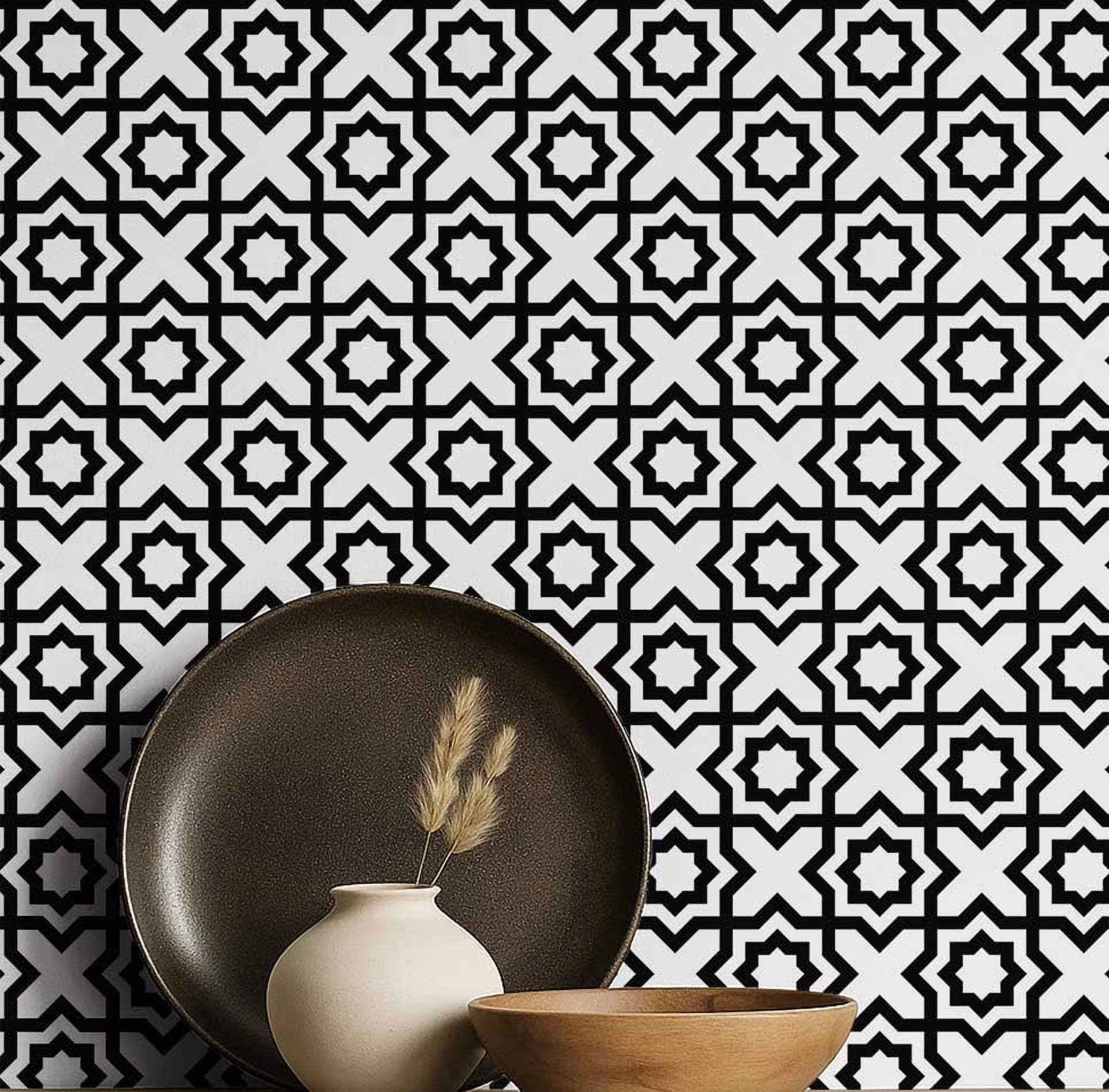 S4Sassy Popeline di Cotone Bianco con Stampa Floreale Piazza