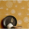 thumbnail image 1 of S4Sassy Modern Sunburst Wallpaper- Yellow Bohemian Wall Covering, 25" x 360" Self-Adhesive Textured Vinyl Walls Paper, Decorative Wall Wrap, Easy DIY Walls Covering For Bedroom, Living Spaces, 1 of 9
