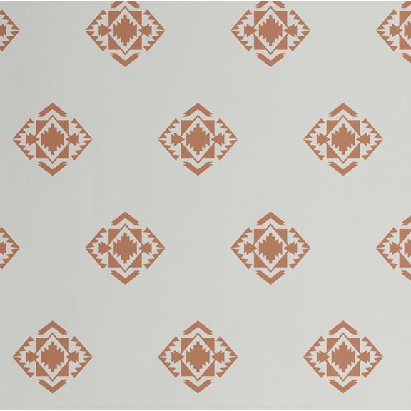 S4Sassy Modern Tribal Pattern Wallpaper - Taupe Bohemian Wall Covering, 25" x 60" Self-Adhesive Vinyl Walls Paper, Decorative Wallwrap, Easy DIY Wall Covering For Bedroom, Cabinets