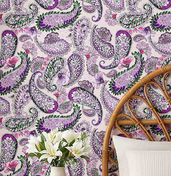 S4SASSY Federa Quadrata Per Cuscino Floreale In Tessuto Dupion – Magenta, 30,5x30,5 Cm, Con Cerniera Invisibile, Solo Copertina