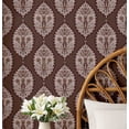 thumbnail image 1 of S4Sassy Paisley Floral Wallpaper - Brown Wall Covering, 25" X 240" Self-Adhesive Vinyl Walls Paper, Wall Wrap, Easy Diy Walls Covering For Farmhouse Bedroom, Living Room, Cabinets, Living Spaces, 1 of 9
