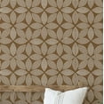 thumbnail image 1 of S4Sassy Peel & Stick Textured Vinyl Wallpaper, Dot Blossom Floral Print Contact Paper Waterproof - Brown, 25"x360", Removable Modern Wall Covering for Home Decor in Bedrooms & Living, Renter Spaces, 1 of 9
