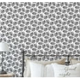 thumbnail image 1 of S4Sassy Peel & Stick Textured Vinyl Wallpaper, Petite Leaf Cluster Print Contact Paper Waterproof - Black, 25"x60", Removable Modern Wall Covering for Home Decor in Bedrooms & Living, Renter Spaces, 1 of 9