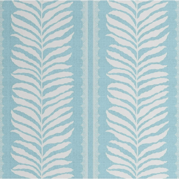 S4Sassy Peel & Stick Textured Vinyl Wallpaper, Urban Chic Fern Stripe Print Contact Paper Waterproof - Blue, 25"X 60", Removable Modern Wall Covering For Home Decor In Bedrooms & Living Areas